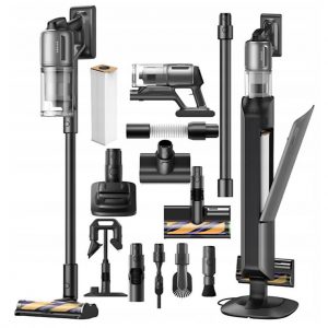 Dreame Z30 Station – Kabelloser Stielstaubsauger mit Auto-Entleerungsstation, 30.000 Pa, 90 min Laufzeit
