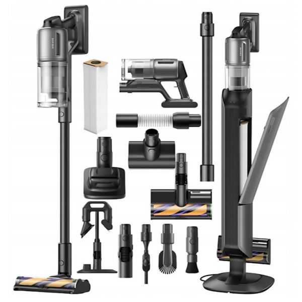 Dreame Z30 Station – Kabelloser Stielstaubsauger mit Auto-Entleerungsstation, 30.000 Pa, 90 min Laufzeit