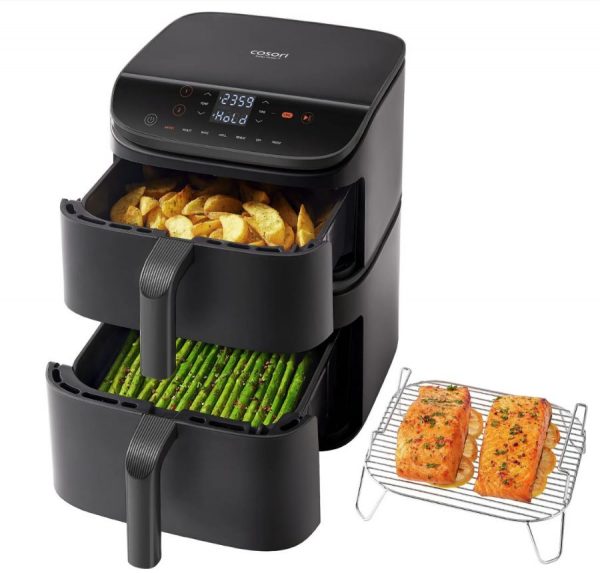 Cosori Turbo Tower Chef Edition 10,8 L – Doppel-Basket Heißluftfritteuse mit 2630 W & 3 Ebenen – Bild 2