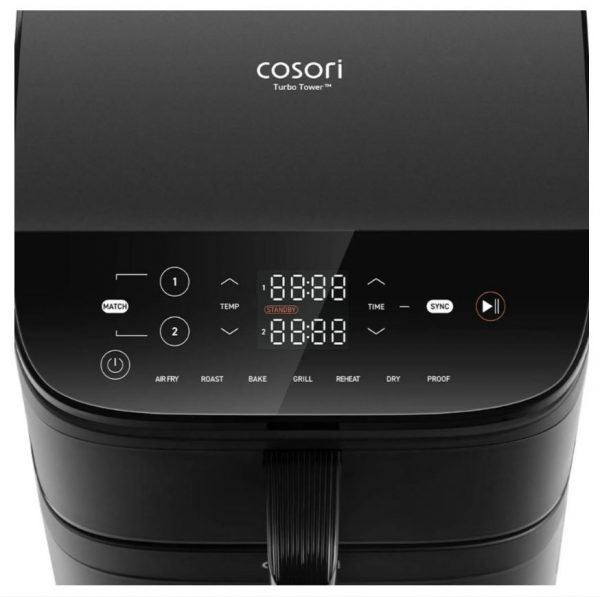 Cosori Turbo Tower Chef Edition 10,8 L – Doppel-Basket Heißluftfritteuse mit 2630 W & 3 Ebenen – Bild 6